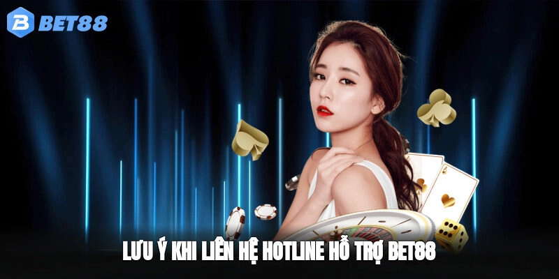 Lưu ý khi liên hệ Hotline Hỗ Trợ BET88